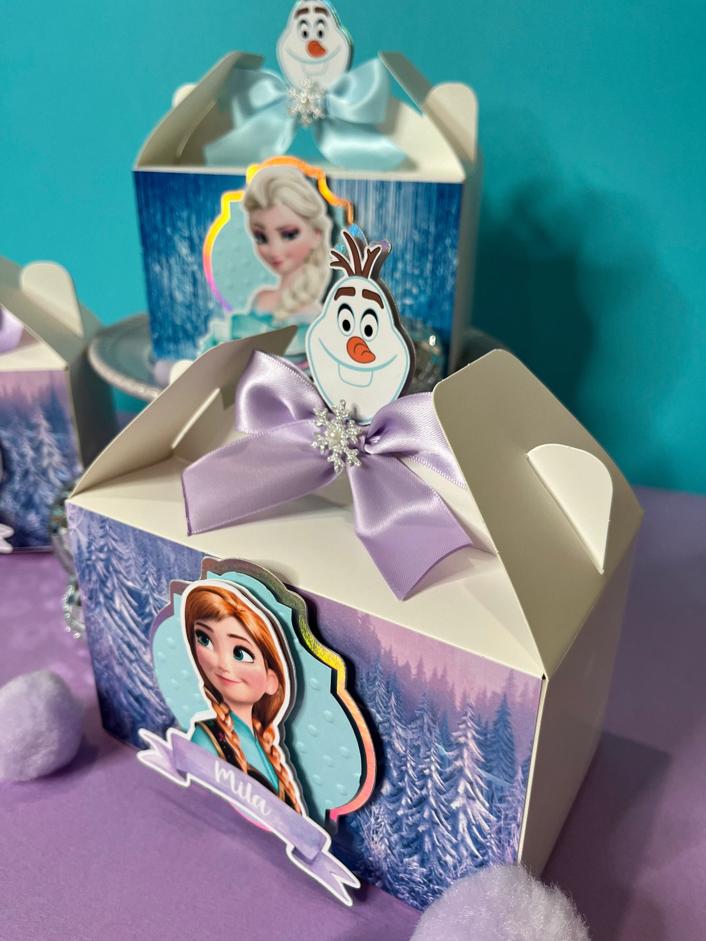 Frozen favor boxes/frozen treat box/frozen birthday party/frozen party supplies
