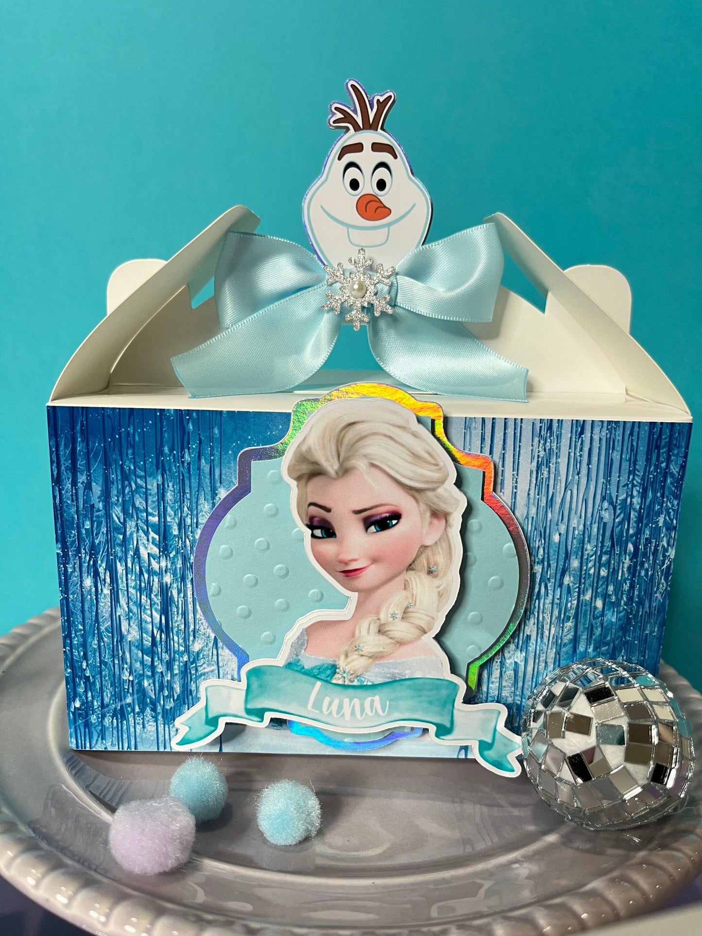 Frozen favor boxes/frozen treat box/frozen birthday party/frozen party supplies