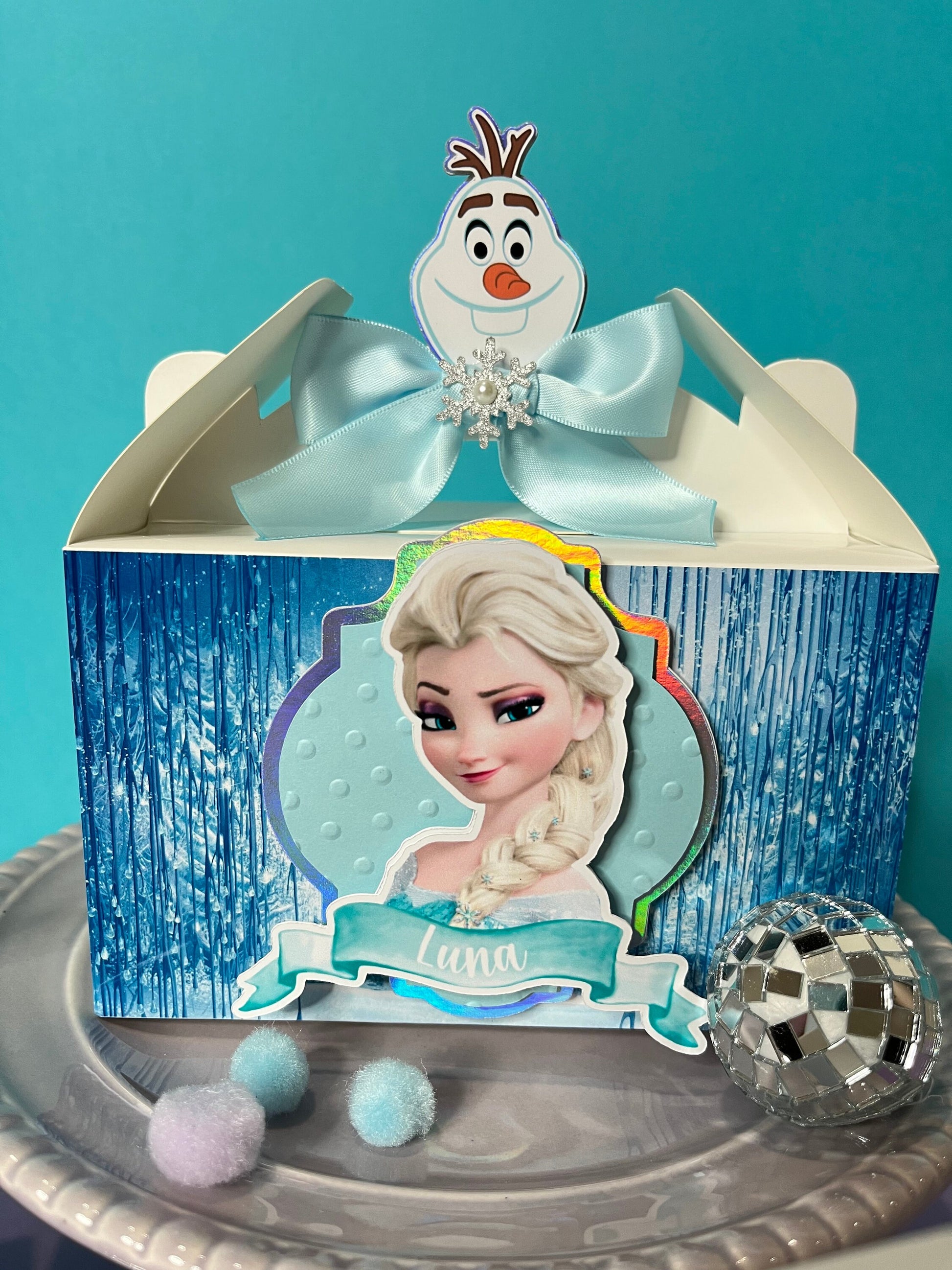 Frozen favor boxes/frozen treat box/frozen birthday party/frozen party supplies