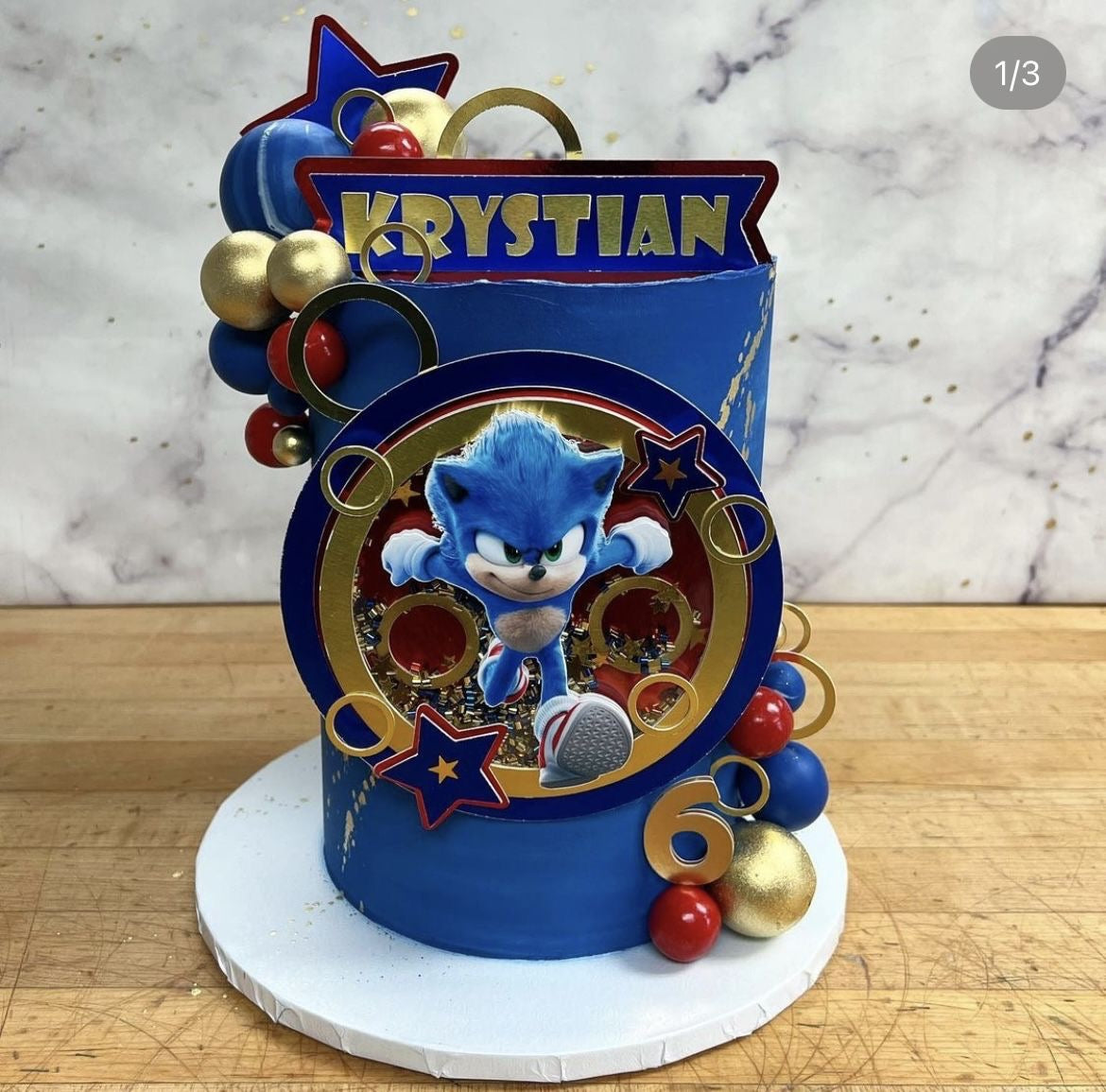 Sonic The Hedgehog Cake Topper