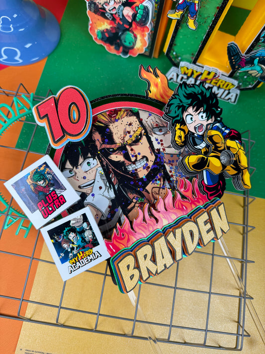 My hero academia cake topper