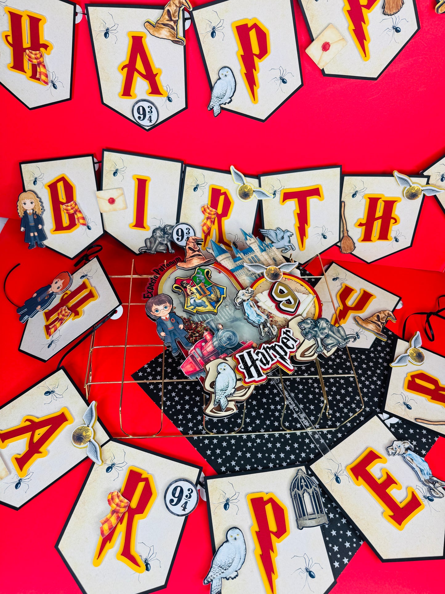Harry Potter  birthday banner/ Magical Party Decoration for Wizard - Wizard birthday banner- Harry Potter theme party