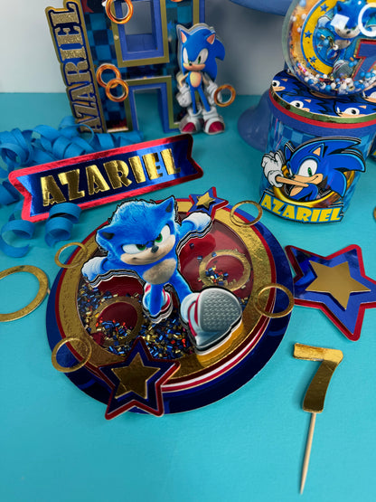 Sonic The Hedgehog Cake Topper