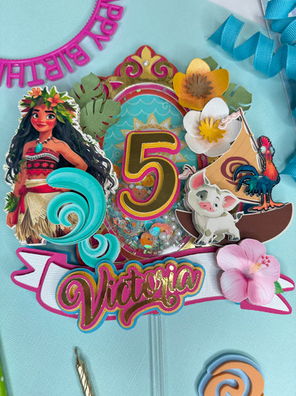 Moana inspired Cake topper