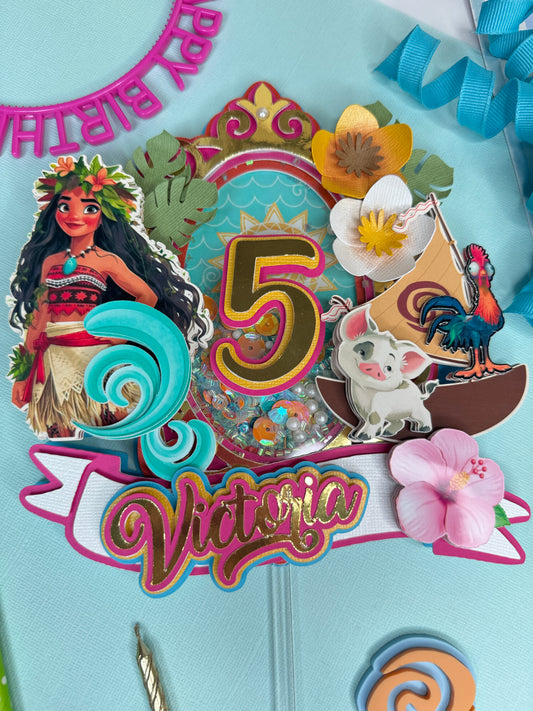 Moana inspired Cake topper