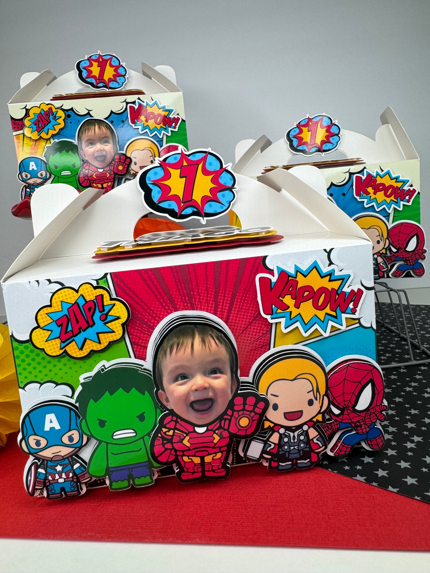 SUPERHERO/AVENGERS FAVOR BOXES