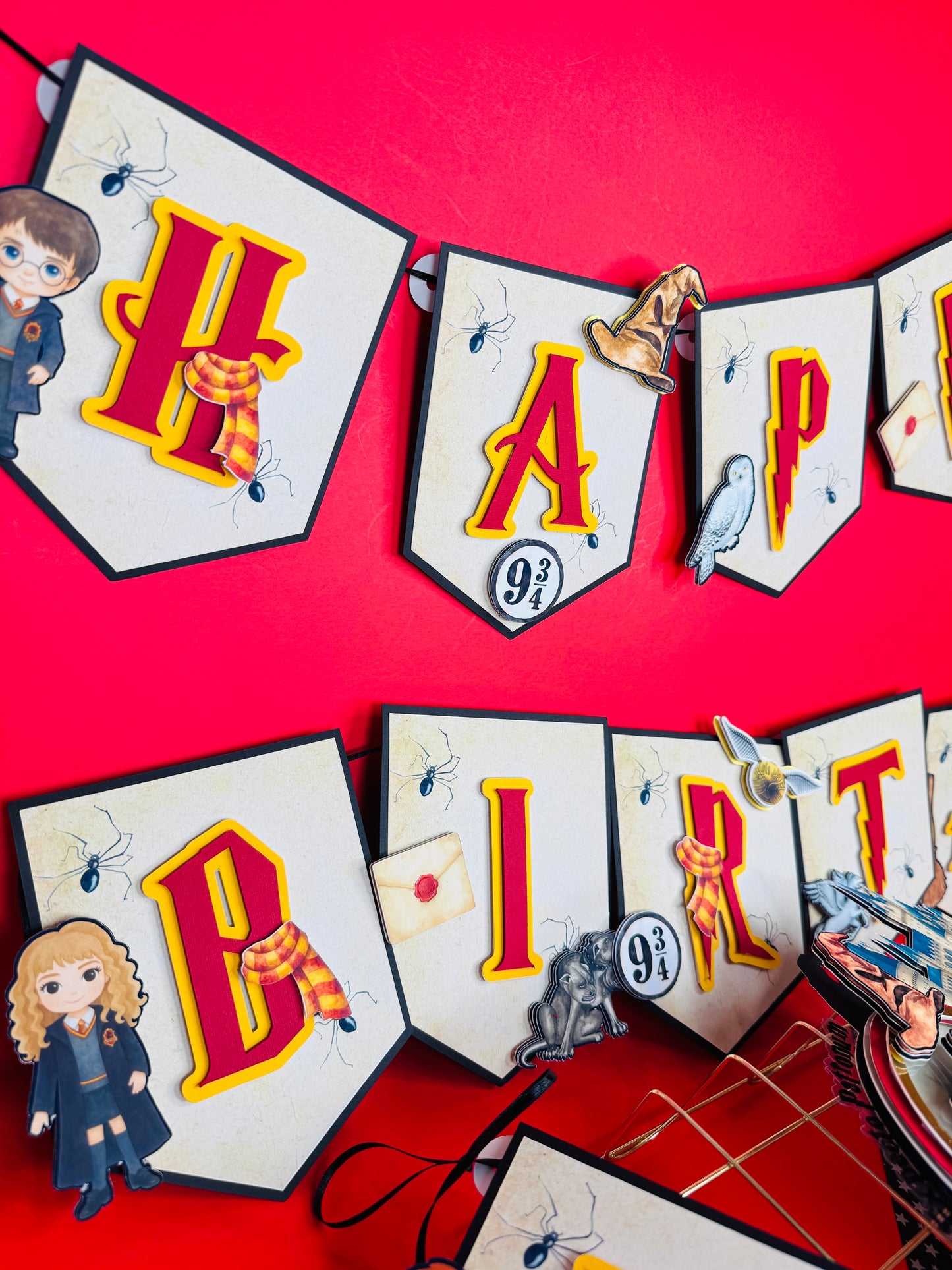 Harry Potter  birthday banner/ Magical Party Decoration for Wizard - Wizard birthday banner- Harry Potter theme party