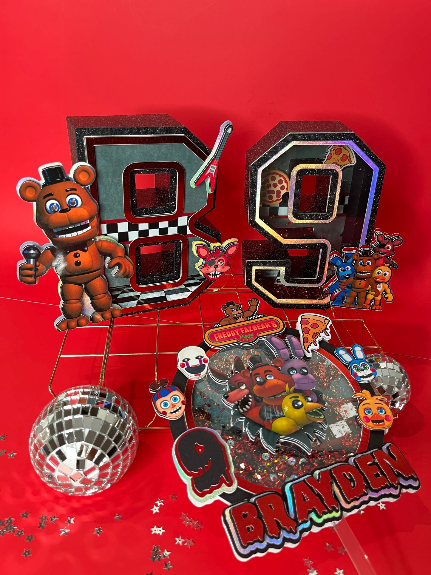 Five Nights at Freddy's cake topper