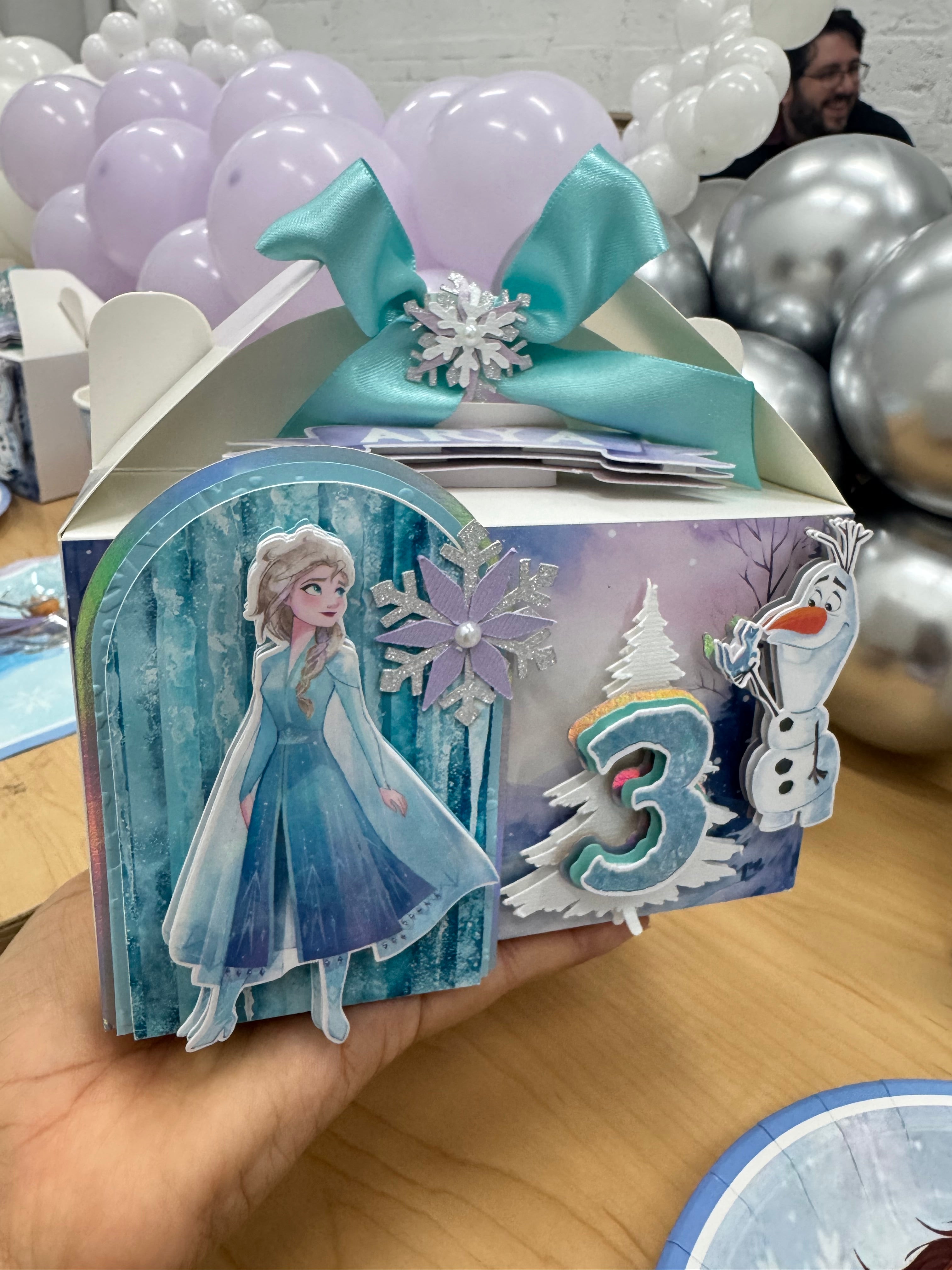Box Pattern Elsa Frozen Ganle boxes/ Elsa favor boxes – KariCreativeParty