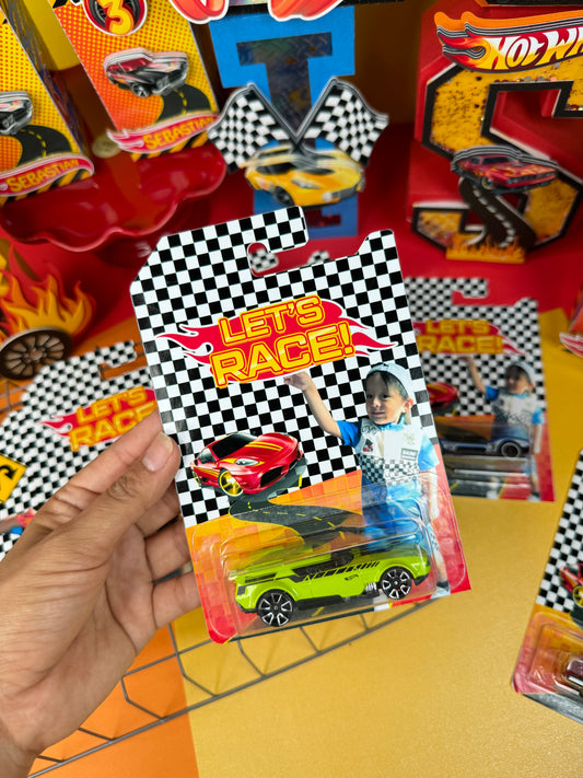 Personalized Race car hot wheels