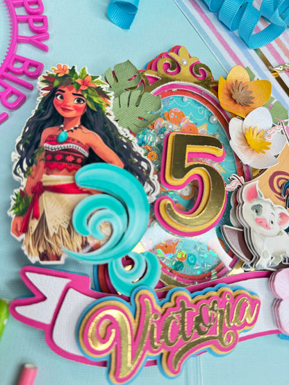 Moana inspired Cake topper