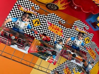 Personalized Race car hot wheels