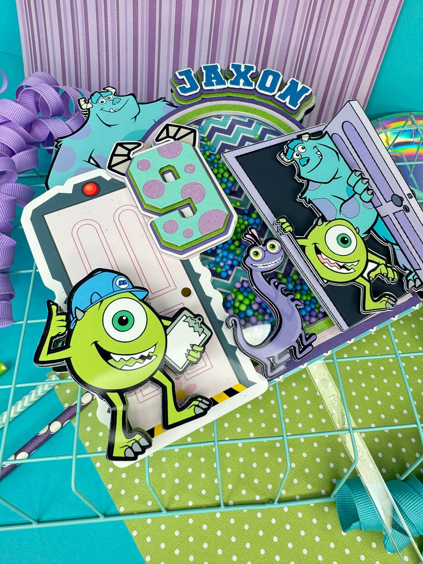 Monsters cake topper/ Monster boo cake topper/ boo cake topper/ Monster theme cake topper/ Monster party decor/ Monsters theme party