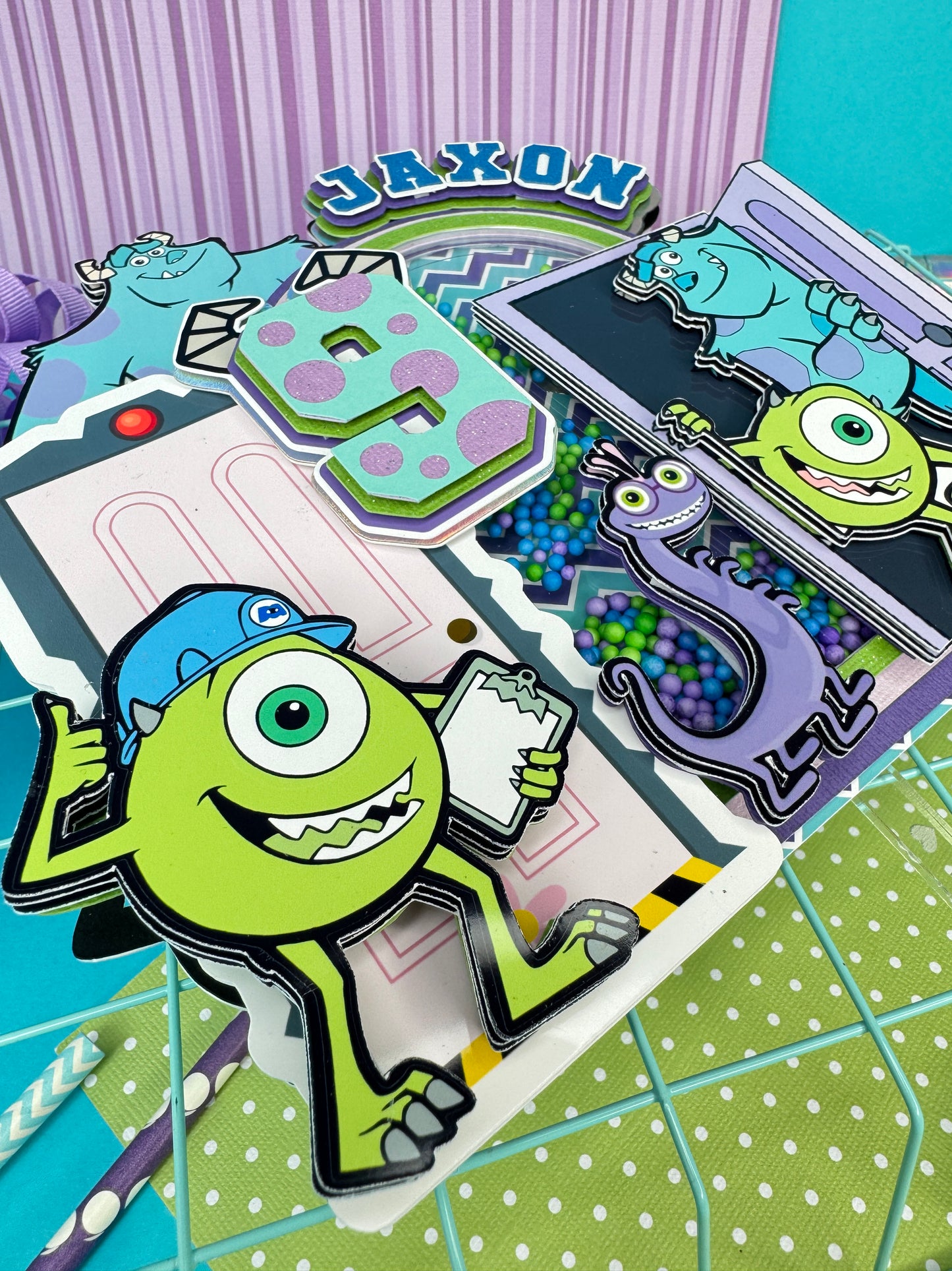 Monsters cake topper/ Monster boo cake topper/ boo cake topper/ Monster theme cake topper/ Monster party decor/ Monsters theme party