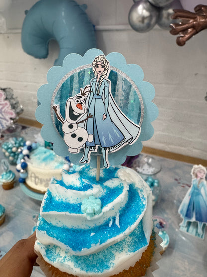 Frozen cupcake toppers/ Frozen party decoe