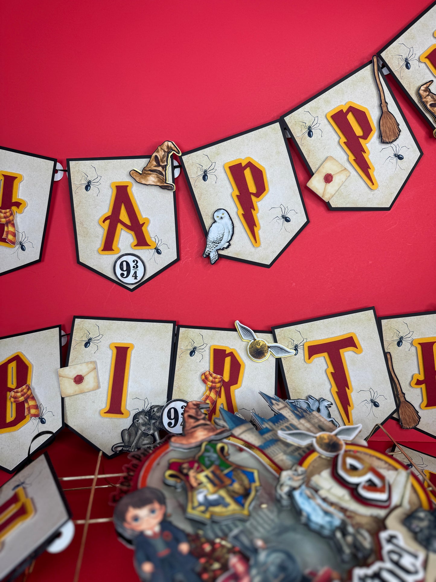 Harry Potter  birthday banner/ Magical Party Decoration for Wizard - Wizard birthday banner- Harry Potter theme party