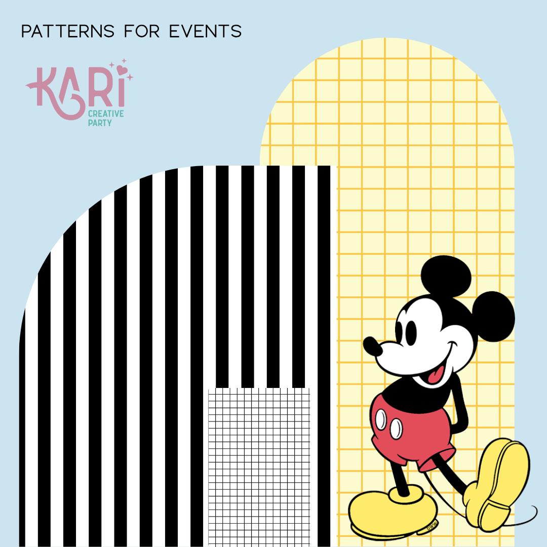 Minnie and Mickey Mouse Digital Paper