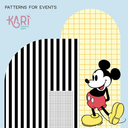 Minnie and Mickey Mouse Digital Paper