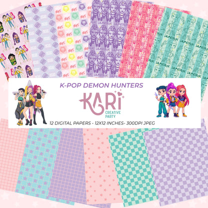 K-Pop Demon Hunters Clipart Bundle