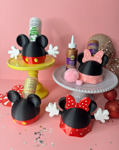 Mickey and minnie glue holder