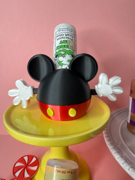 Mickey and minnie glue holder