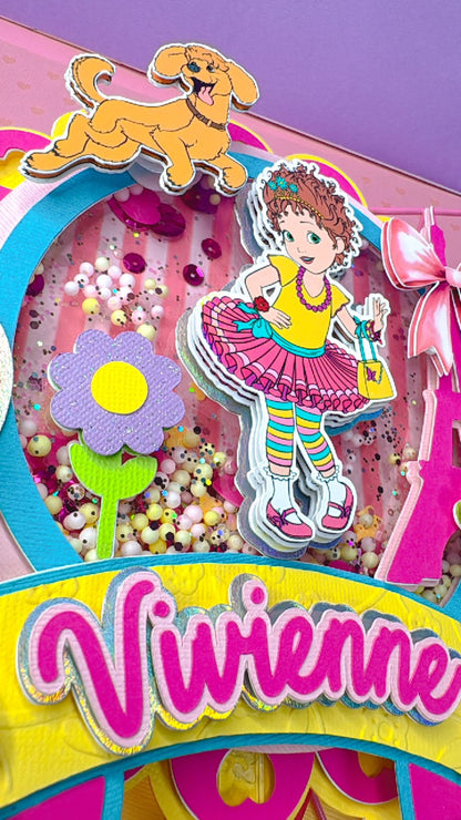 Fancy Nancy cake topper