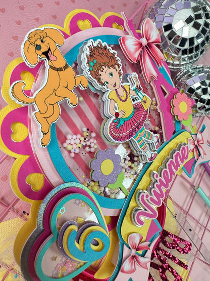 Fancy Nancy cake topper