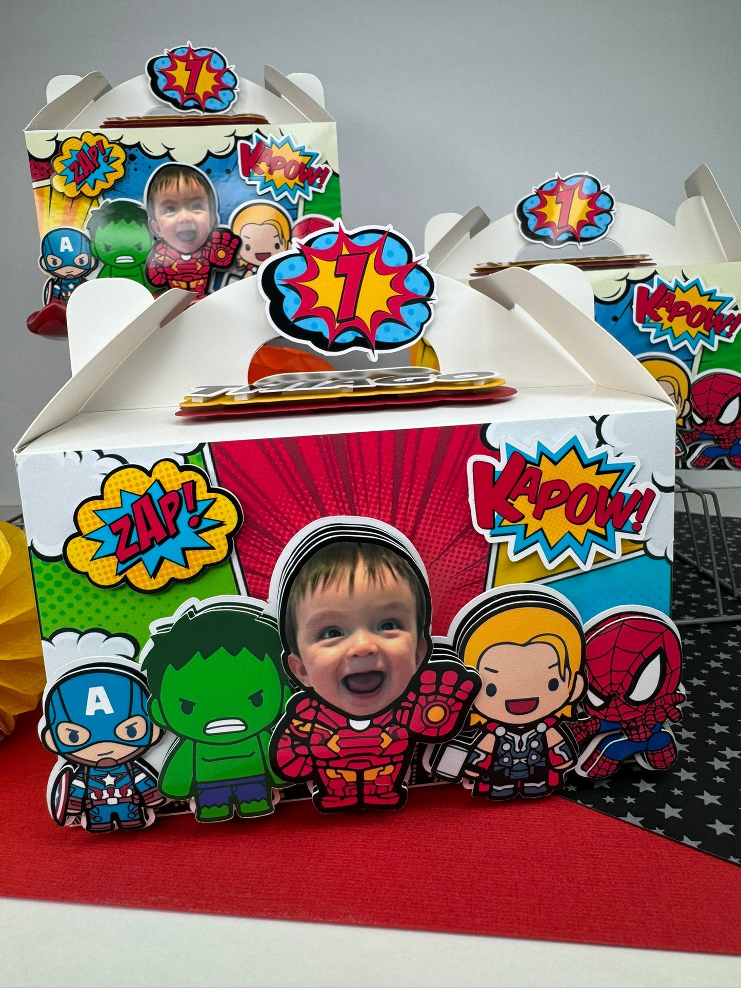 SUPERHERO/AVENGERS FAVOR BOXES