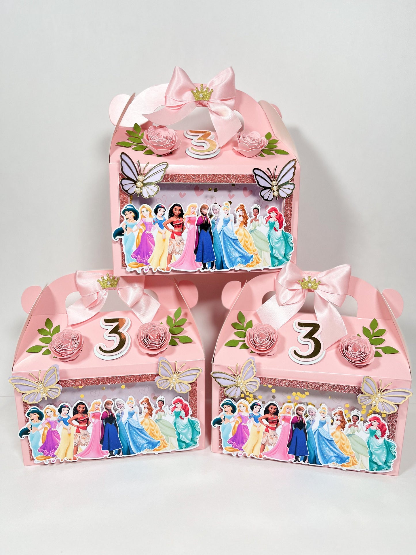 Princess favor boxes/Princess treat box/Princess birthday party/Princesses party boxes / Princess party decor / Princess party boxes