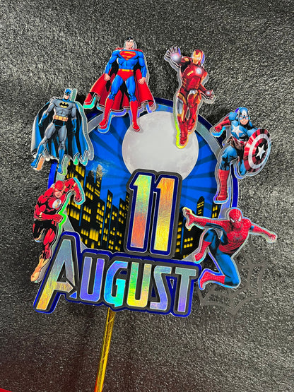 SuperHero cake topper, Marvel cake topper / Superheroes topper / Marvel cake topper / avengers cake topper / female superhero topper