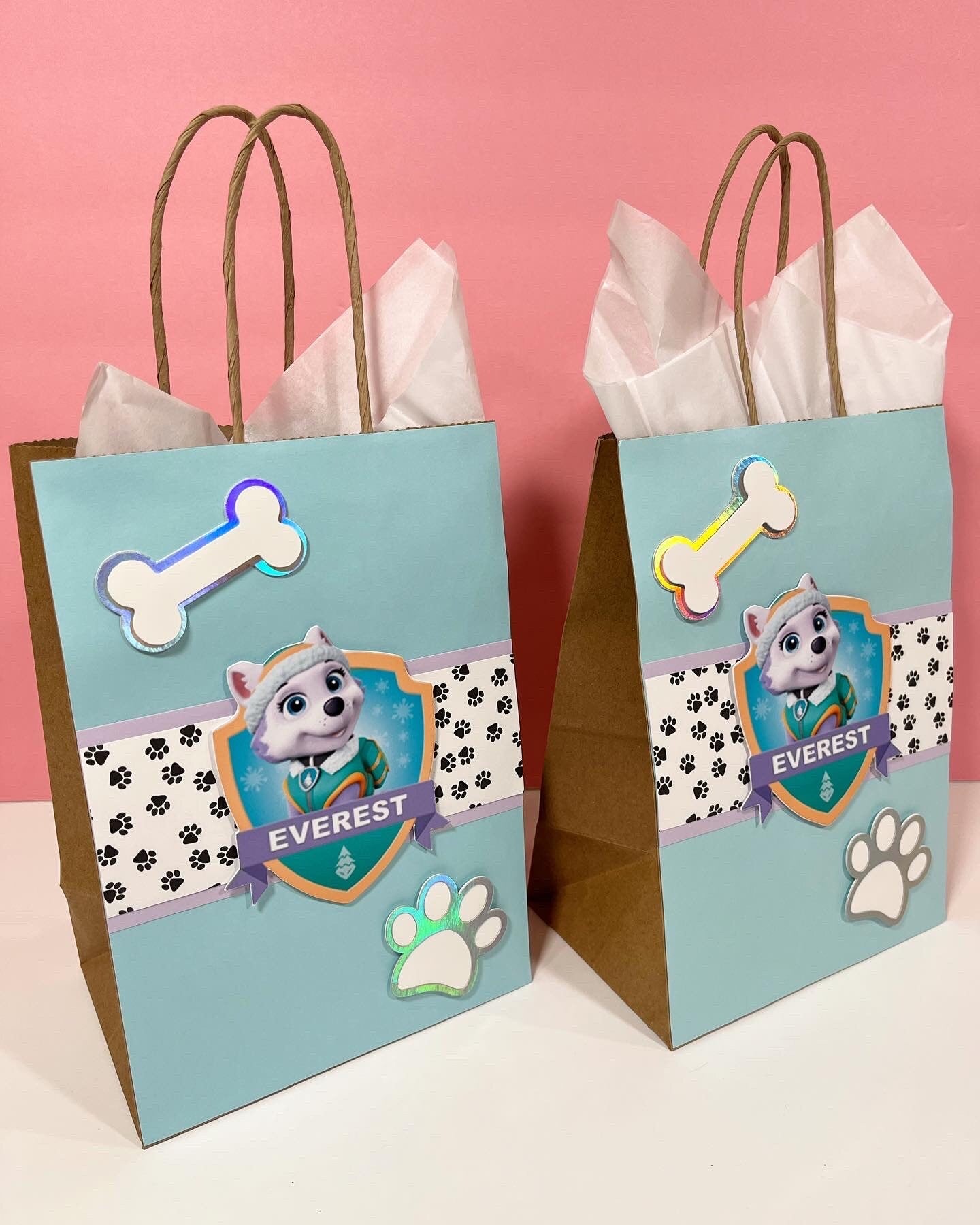 Pets paper bags / dogs favor bags / pets party bags / dogs birthday bags / dogs party supplies / pets party decor