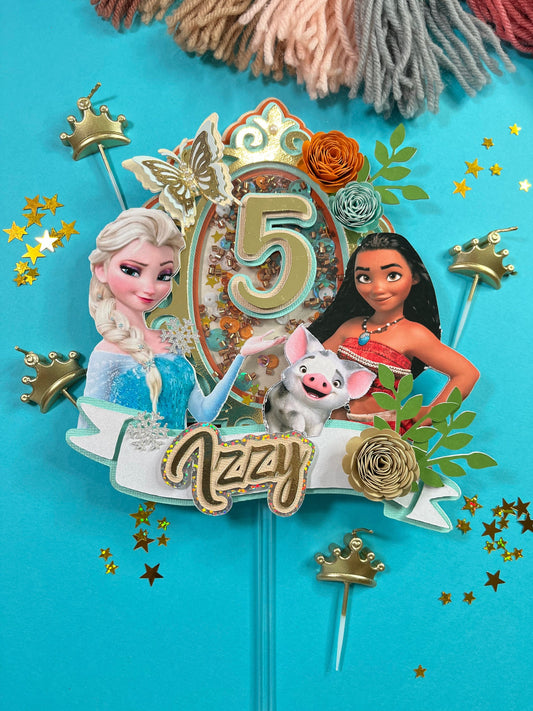 Princess Cake topper / Princess topper / Cinderella Cake topper / Cinderella party / Princess birthday topper