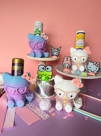 Glue holder / kitty glue holder / crafter glue holder / bearly arts glue holder / glue stand / cat glue holder