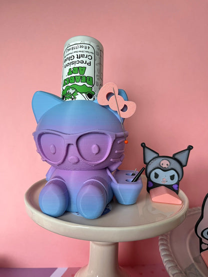 Glue holder / kitty glue holder / crafter glue holder / bearly arts glue holder / glue stand / cat glue holder