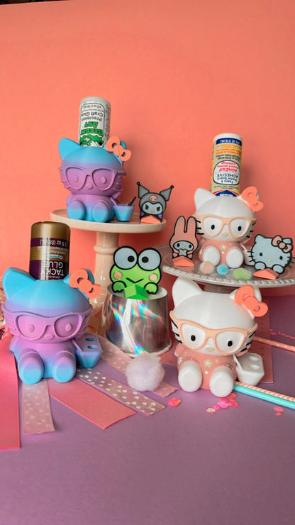 Glue holder / kitty glue holder / crafter glue holder / bearly arts glue holder / glue stand / cat glue holder